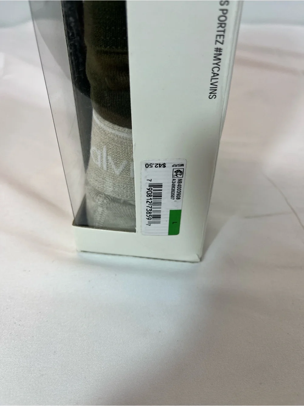 Calvin Klein 3-Pack Boxer Briefs in Green , Blue, and Gray